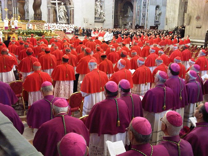purple and scarlet robes